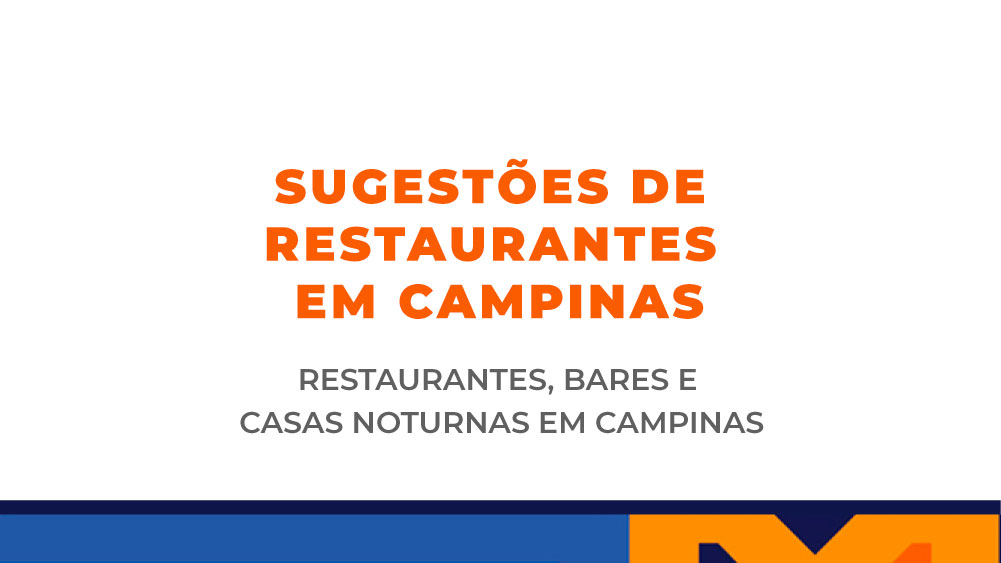 Sugestões de restaurantes em Campinas