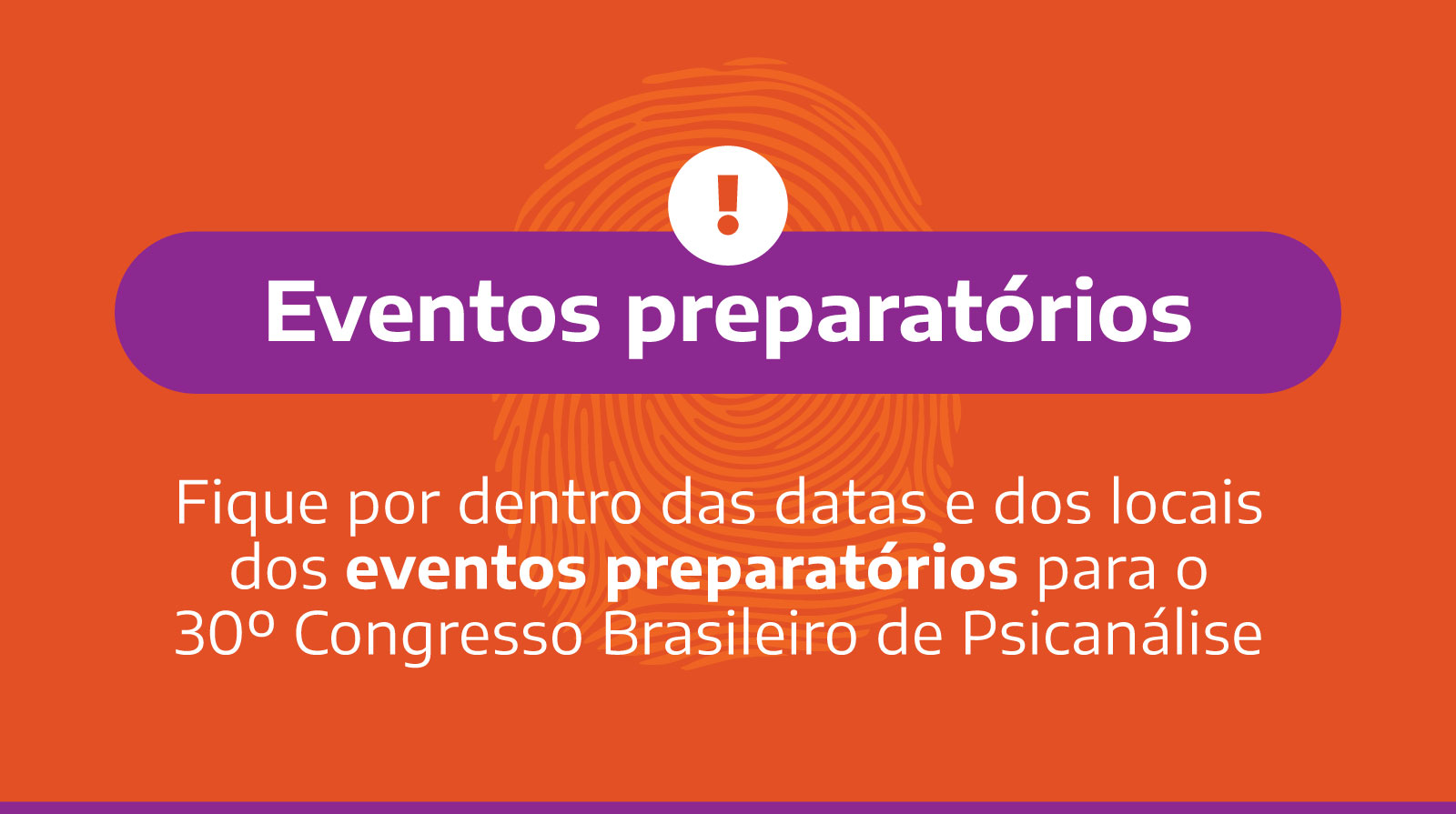 Eventos preparatórios