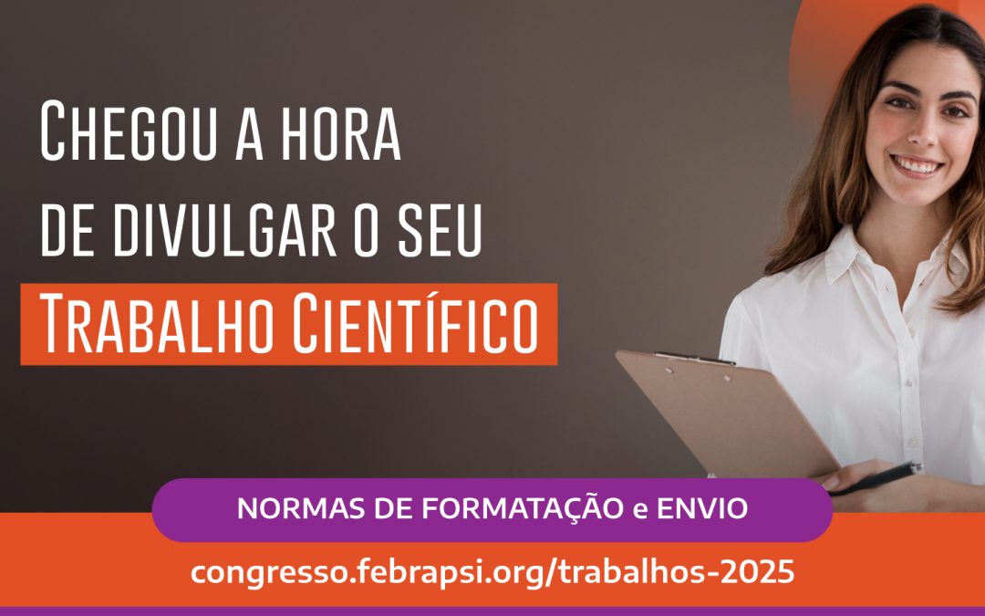 Envio de trabalhos até 31 de maio