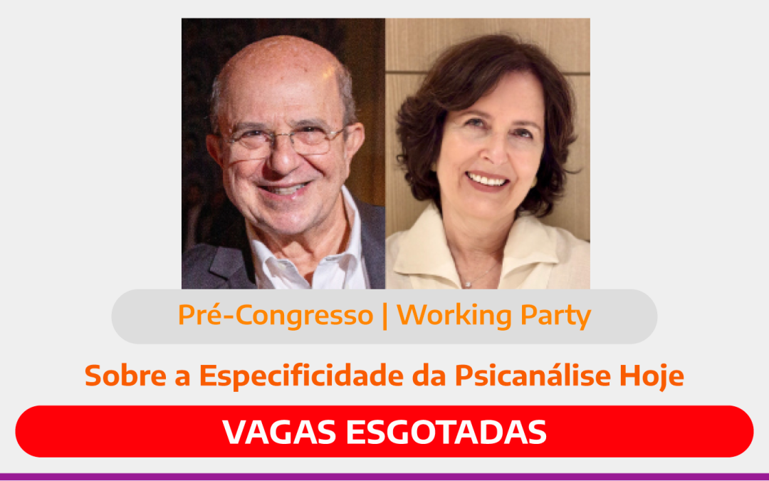 Mais um Working Party com vagas esgotadas no pré-congresso!