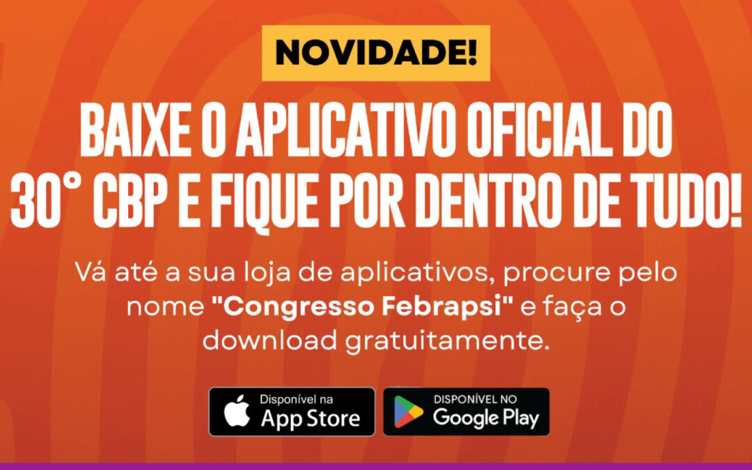 Quer ter o 30º CBP na palma da sua mão? 👋