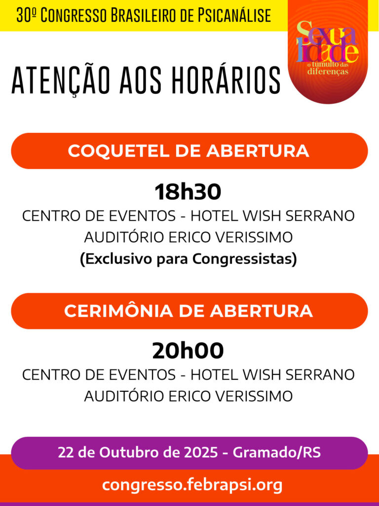 30º Congresso Brasileiro de Psicanálise - FEBRAPSI