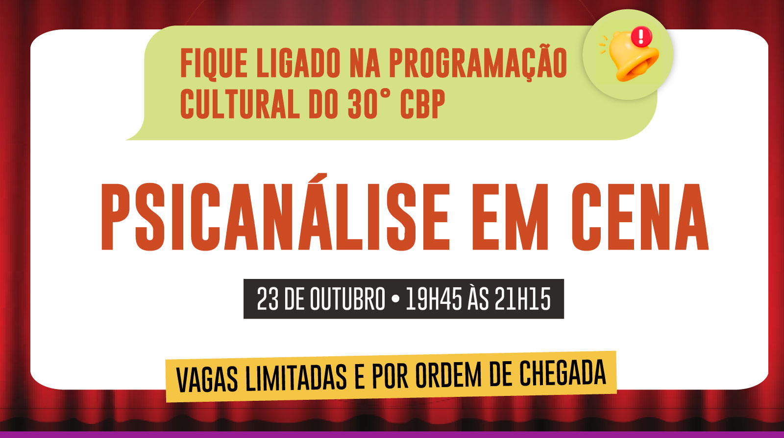 A programação cultural traz uma noite especial de apresentação teatral