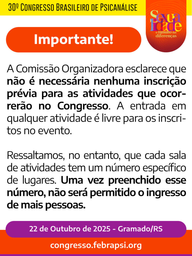 30º Congresso Brasileiro de Psicanálise - FEBRAPSI