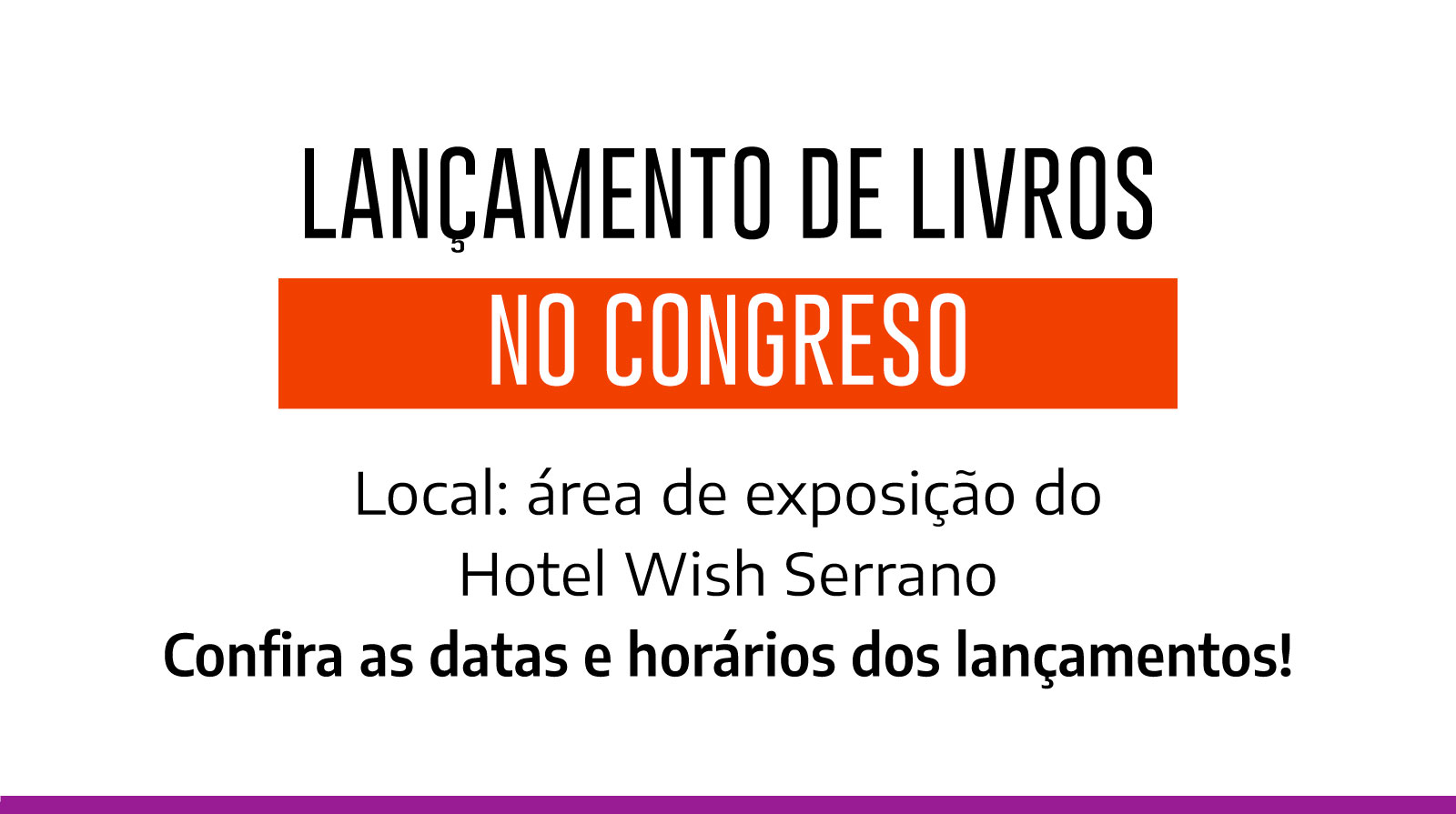 LANÇAMENTO DE LIVROS