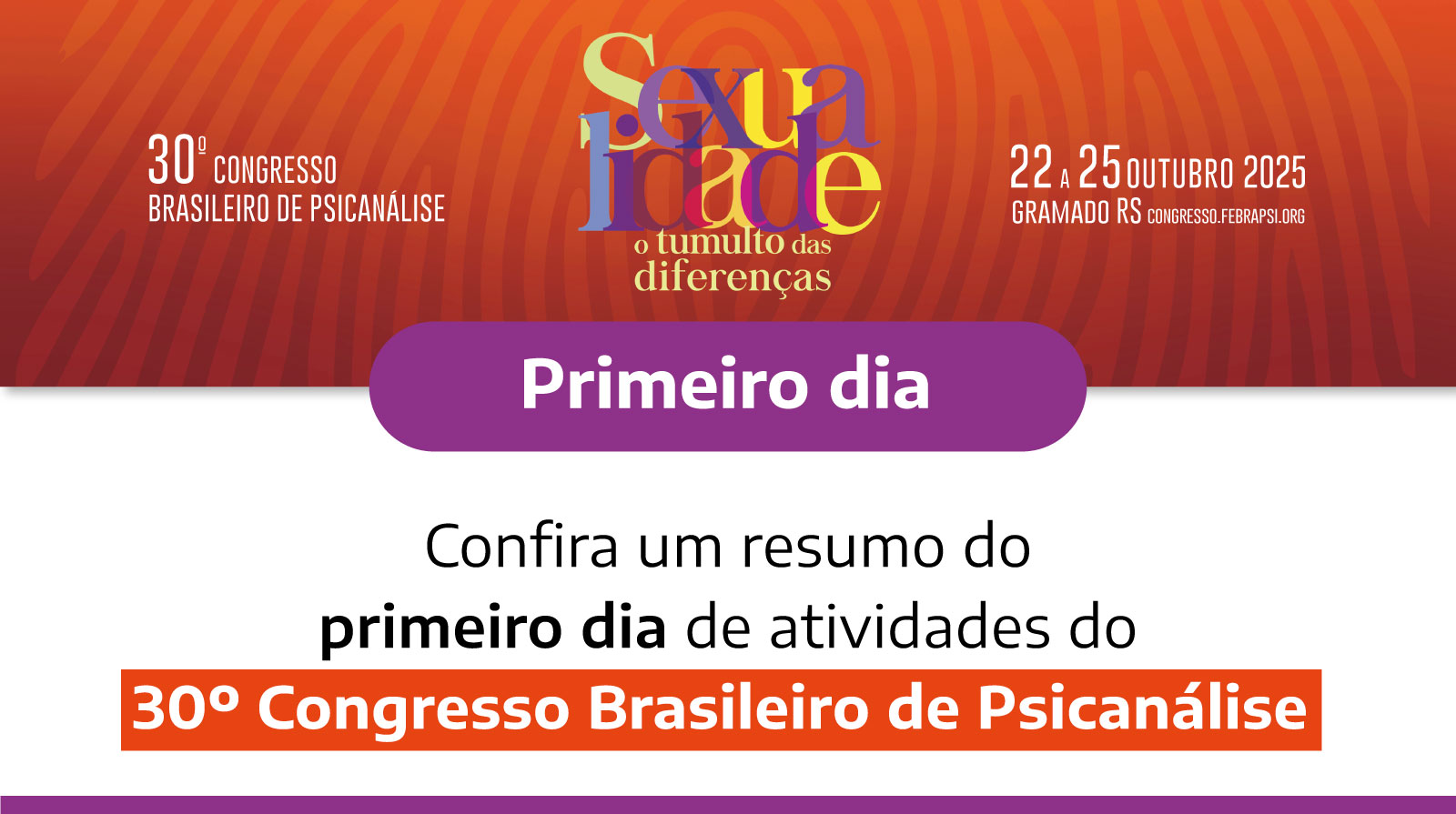 Resumo do primeiro dia