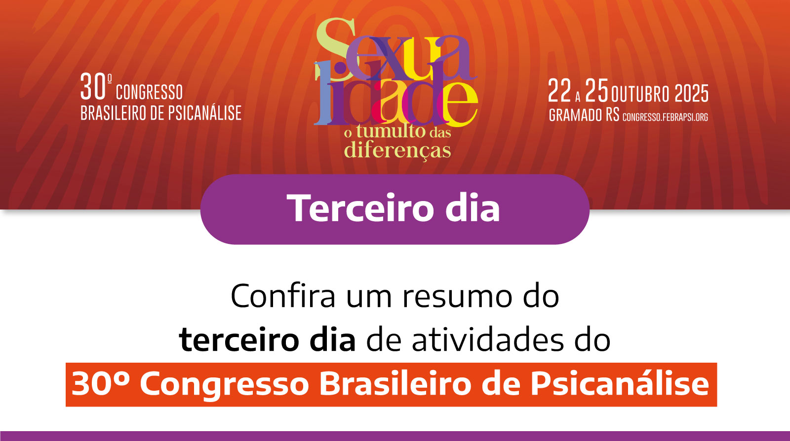 Resumo do terceiro dia